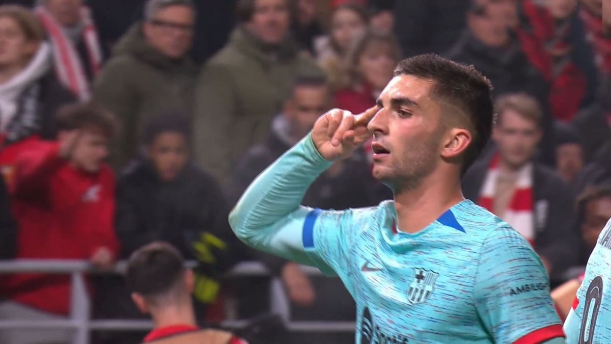 گل اول بارسلونا به آنتورپ (فران تورس)