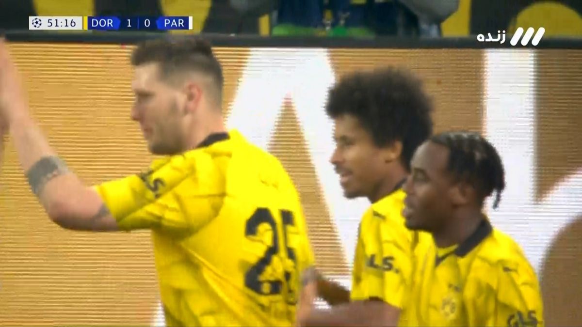 گل اول دورتموند به پاری سن ژرمن (کریم آدیمی)