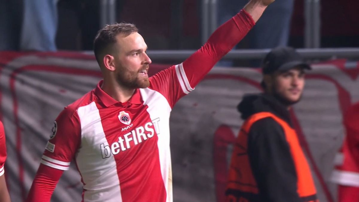 گل دوم آنتورپ به بارسلونا (وینسنت یانسن)