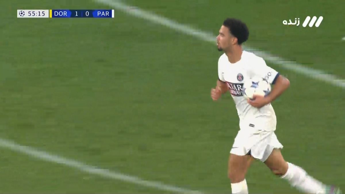 گل اول پاری سن ژرمن به دورتموند (زئیر امری)