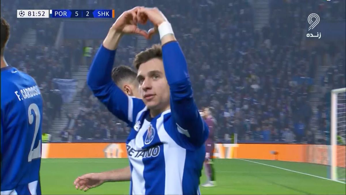 گل پنجم پورتو به شاختار (کنسیسائو)