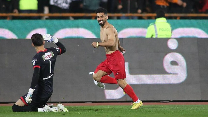 گل اول پرسپولیس به استقلال (عالیشاه)