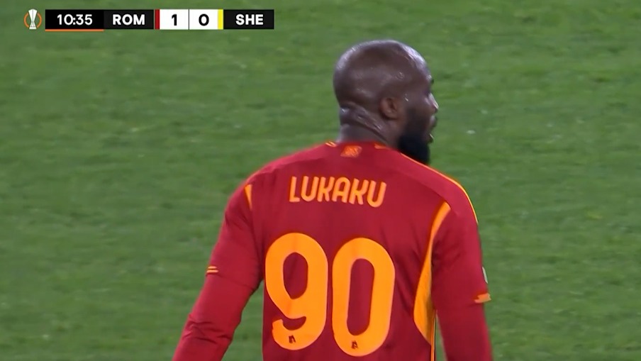 گل اول رم به شریف تیراسپول (لوکاکو)