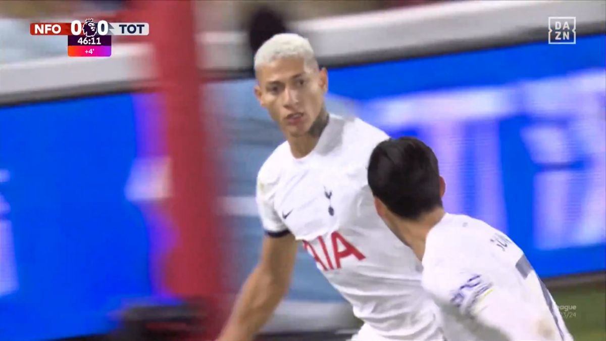 گل اول تاتنهام به ناتینگهام فارست (ریچارلیسون)