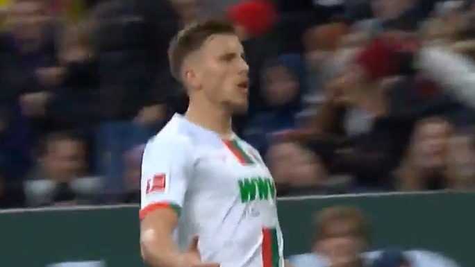 گل اول آگزبورگ به دورتموند (دمیروویچ)