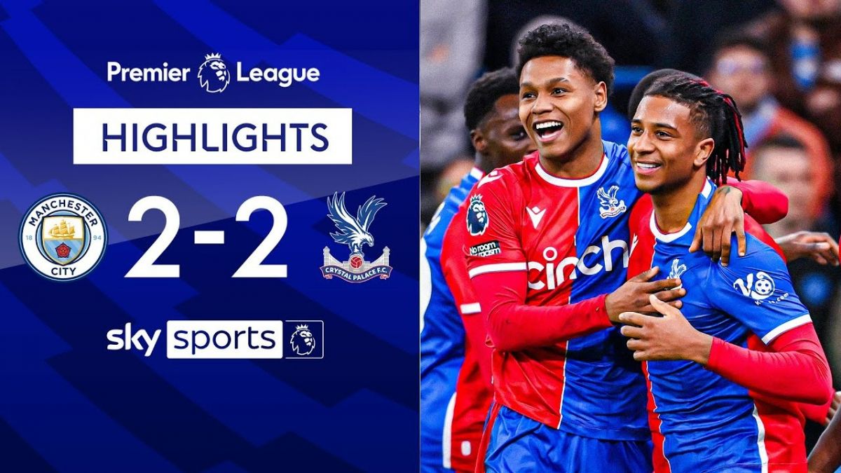 خلاصه بازی منچسترسیتی 2-2 کریستال پالاس (گل دقیقه 95 کریستال پالاس)