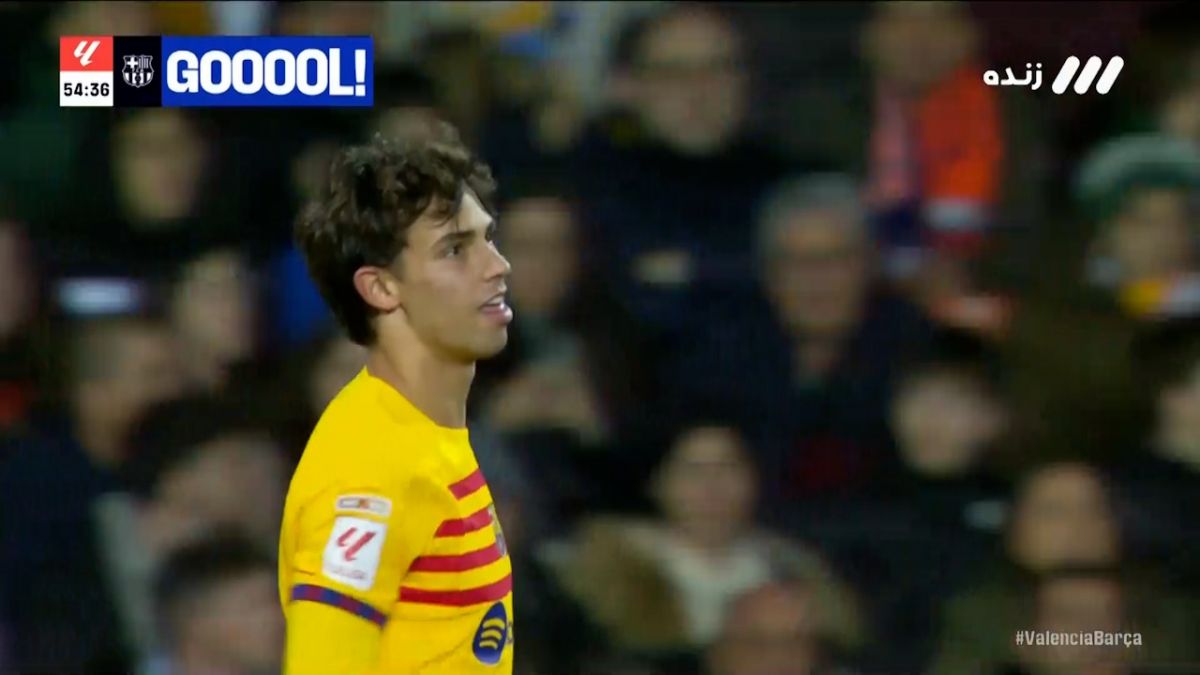 گل اول بارسلونا به والنسیا (ژائو فلیکس)
