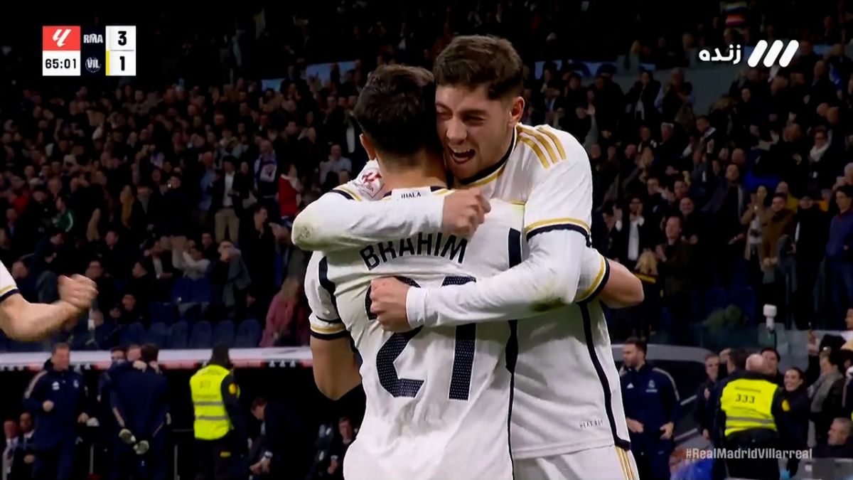 گل سوم رئال مادرید به ویارئال (براهیم دیاز)