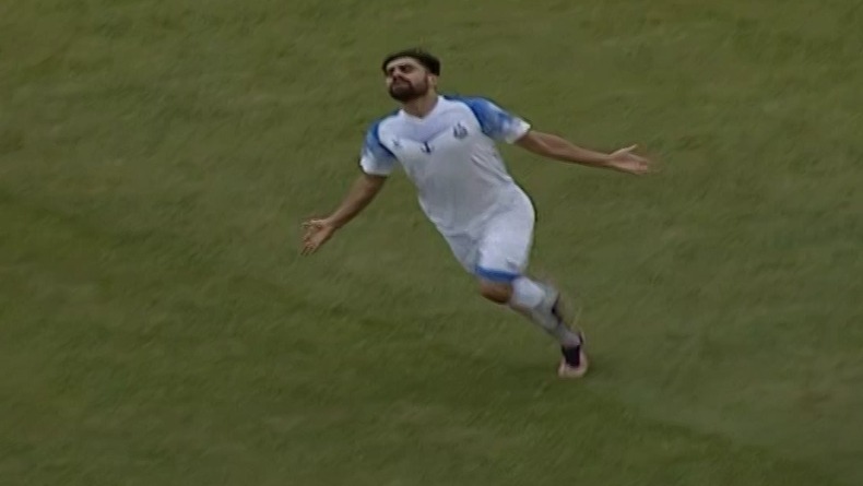 گل اول ملوان به مس رفسنجان (پدرام قاضی پور)