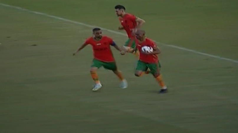 گل اول مس رفسنجان به ملوان (شیمبا در ثانیه 20 نیمه دوم)