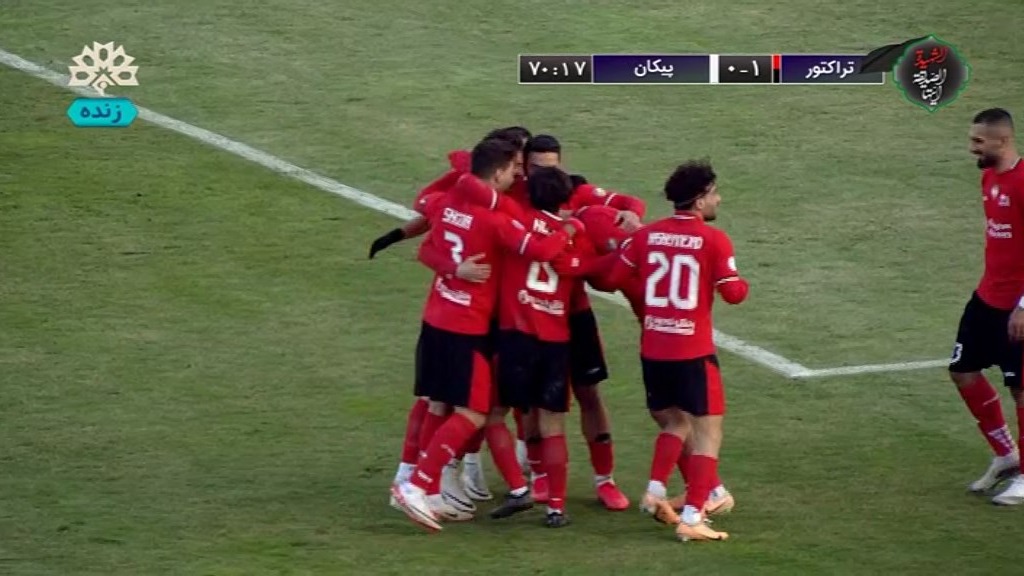 گل اول تراکتور به پیکان (مهدی عبدی)