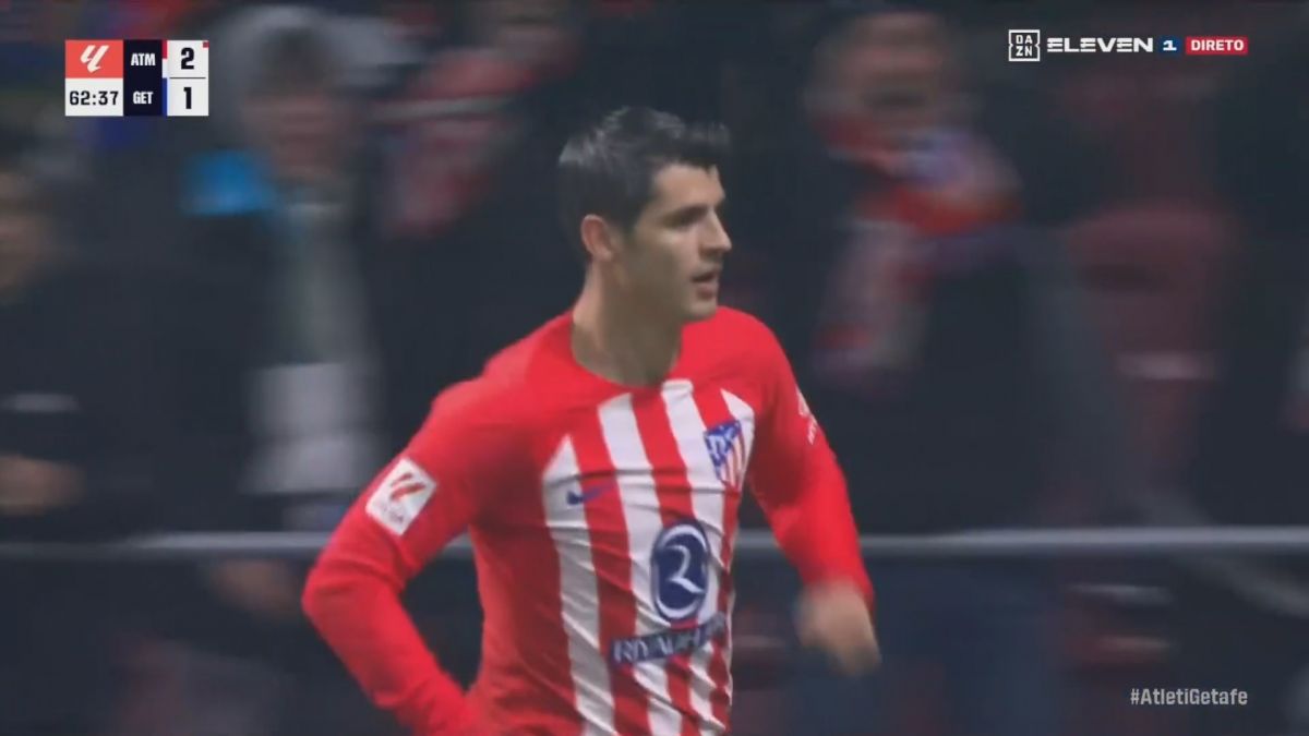 گل دوم اتلتیکو مادرید به ختافه (موراتا)