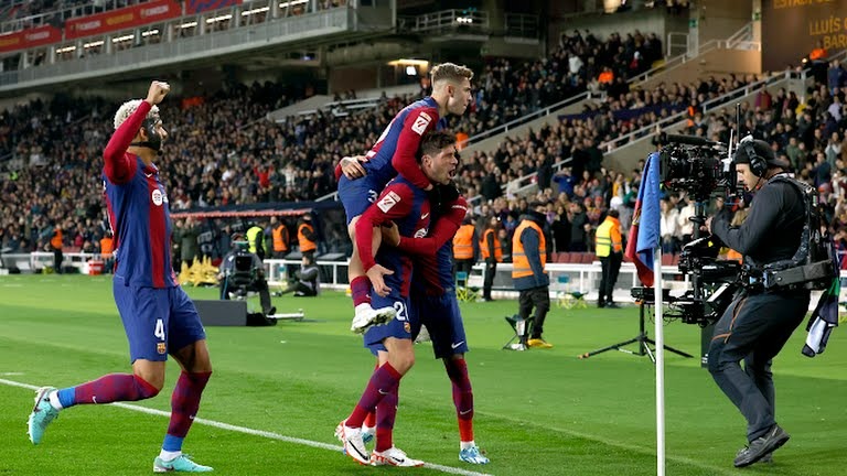 بازی کامل بارسلونا 3-2 آلمریا