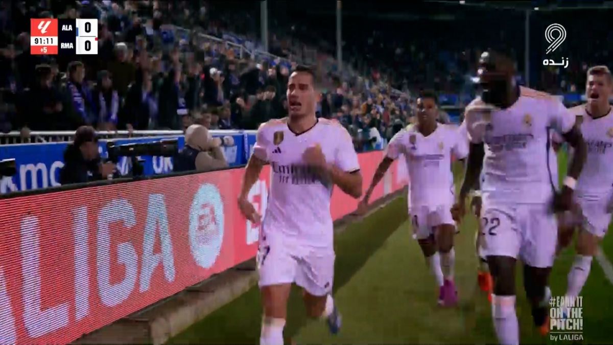 گل اول رئال مادرید به آلاوز (واسکز)