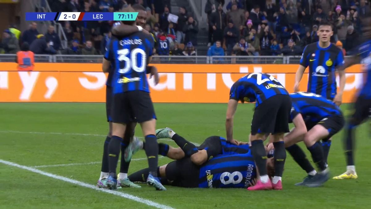 گل دوم اینتر به لچه (نیکولو بارلا)