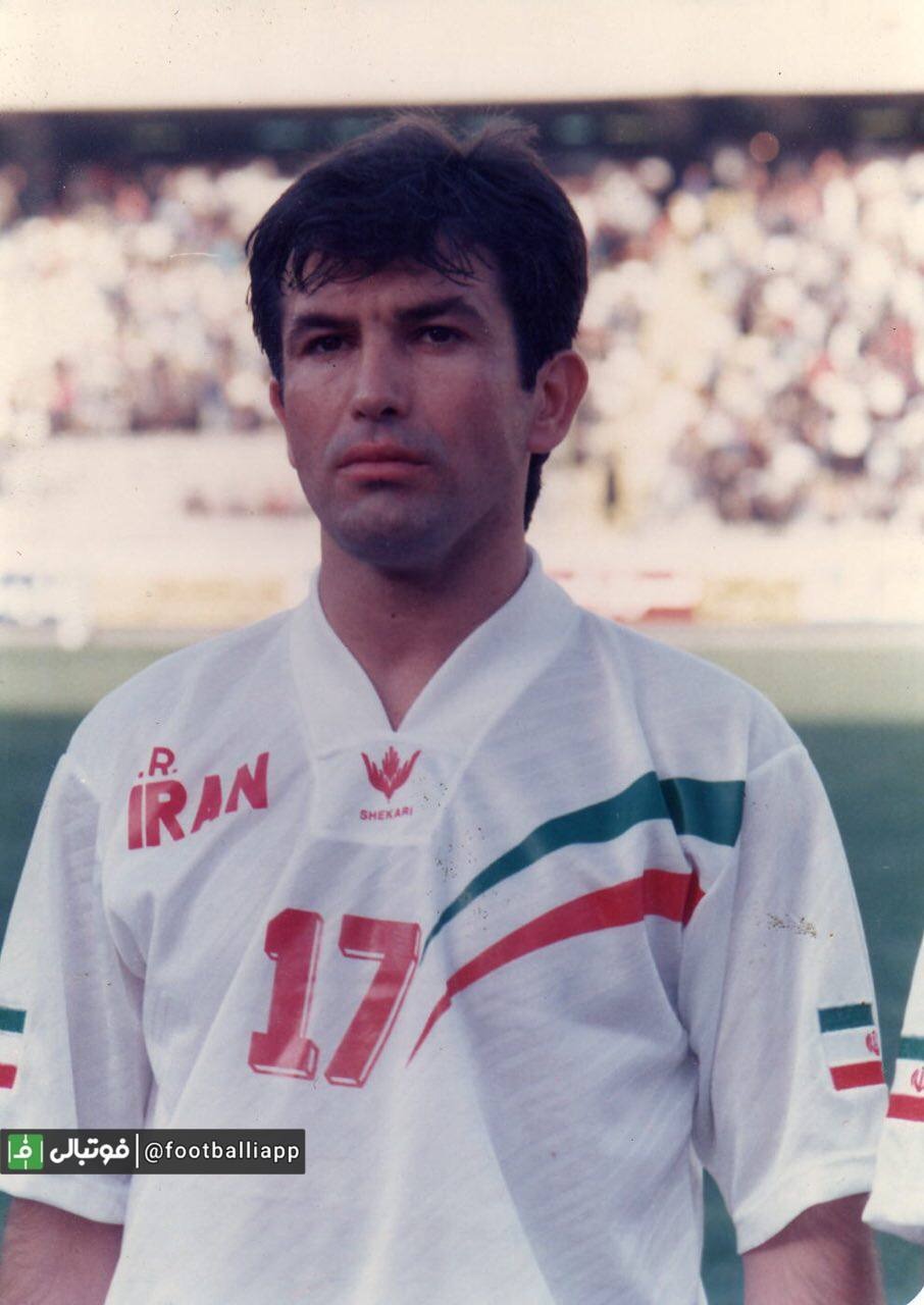 نوستالژی فوتبالی/ حمید استیلی هافبک تیم ملی ایران در مقدماتی جام ملتهای آسیا ۱۹۹۶