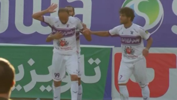 گل دوم هوادار به نساجی مازندران (عبدالکریم اسلامی)