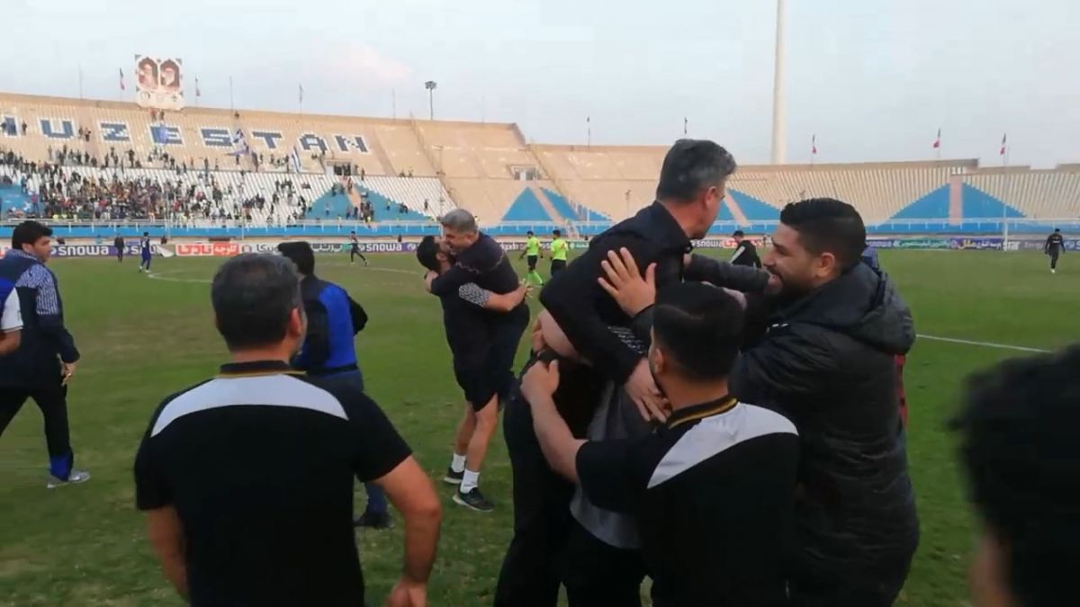 اختصاصی/ خوشحالی نیمکت استقلال خوزستان بعد از اولین برد در لیگ برتر