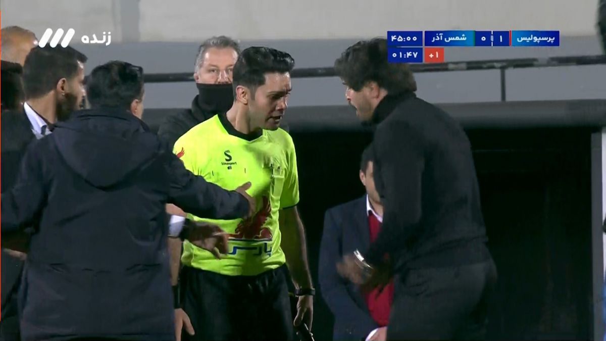 اعتراض و عصبانیت شدید سعید دقیقی پس از گل پرسپولیس