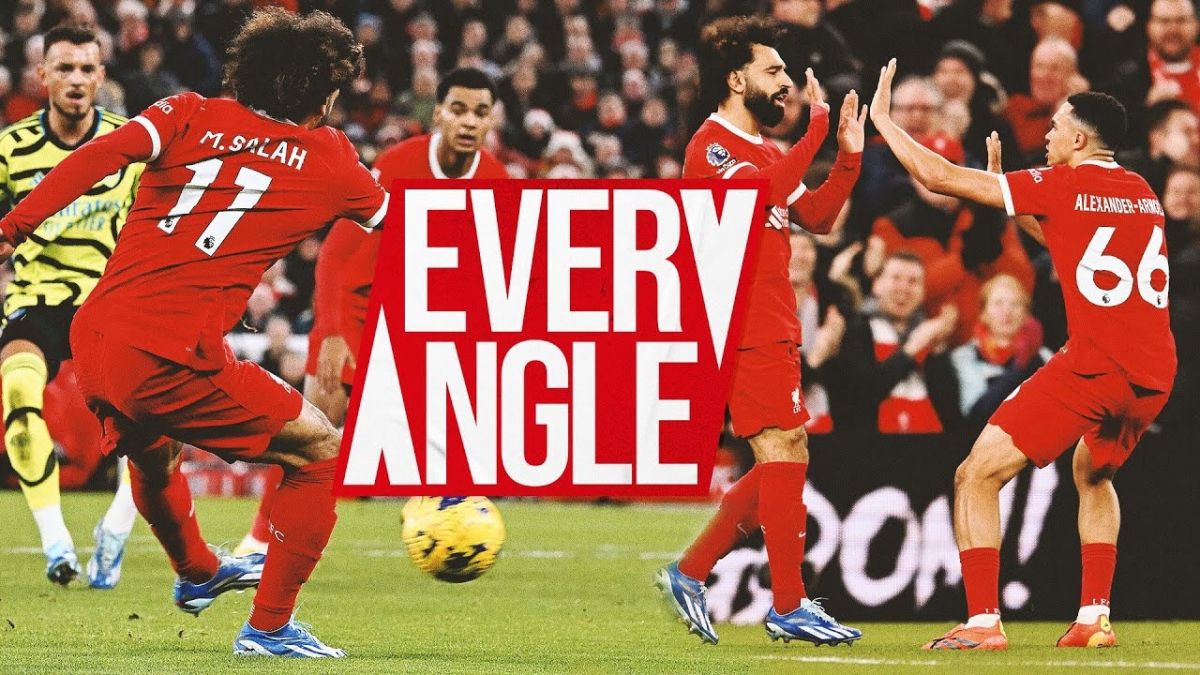 گل زیبای محمد صلاح به آرسنال از تمام زوایا