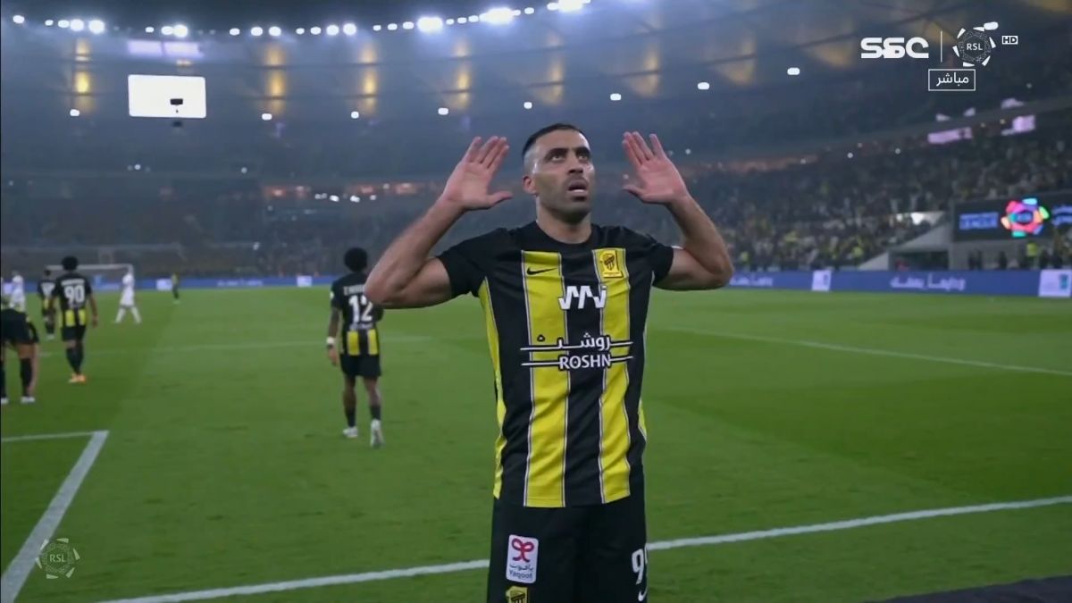 گل اول الاتحاد به النصر (عبدالرزاق حمدلله)