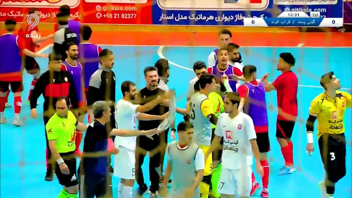 درگیری و حواشی جنجالی در بازی گیتی پسند - کراپ الوند