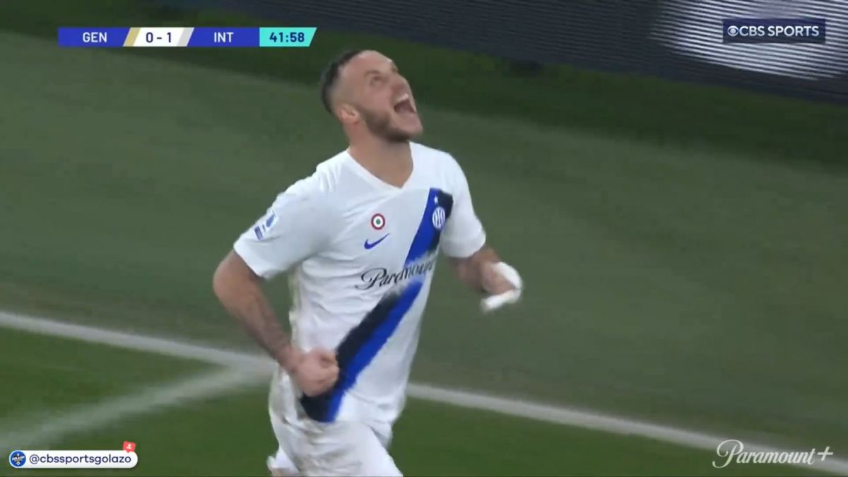 گل اول اینتر به جنوا (مارکو آرناتوویچ)