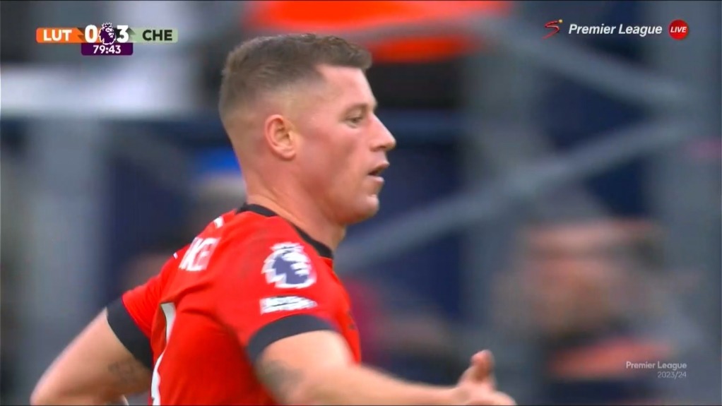 گل اول لوتون به چلسی (بارکلی)