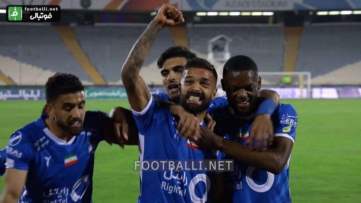 گلهای بازی استقلال و پیکان از زاویه دوربین اختصاصی فوتبالی