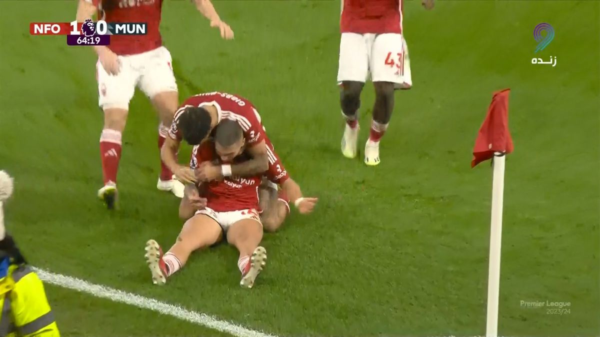 گل اول ناتینگهام فارست به منچستریونایتد (دومینگز)