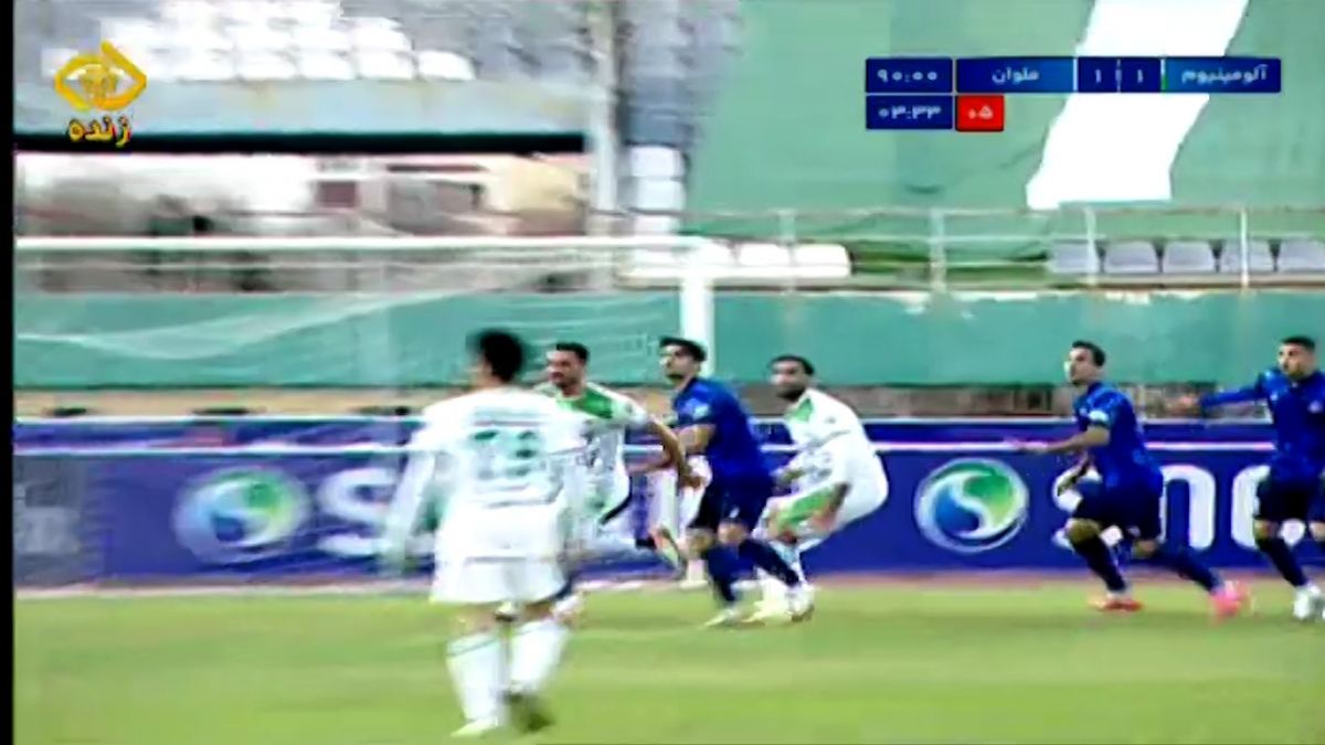 گل مردود آلومینیوم اراک به ملوان در دقیقه 92