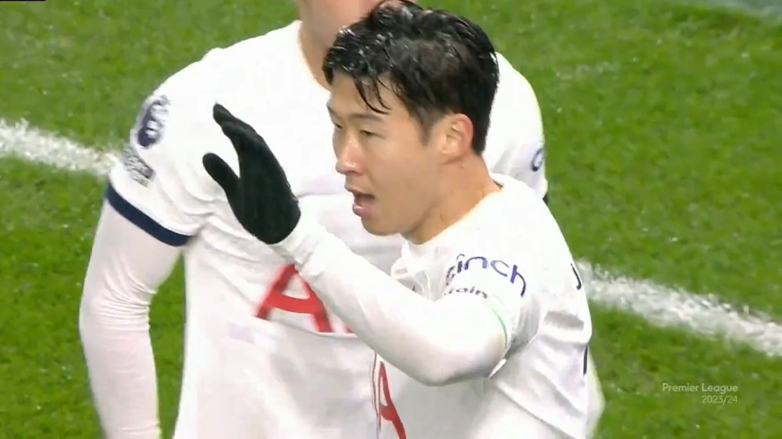 گل دوم تاتنهام به بورنموث (سون هیونگ مین)