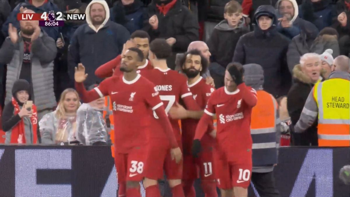 گل چهارم لیورپول به نیوکاسل (دبل محمد صلاح - پنالتی)