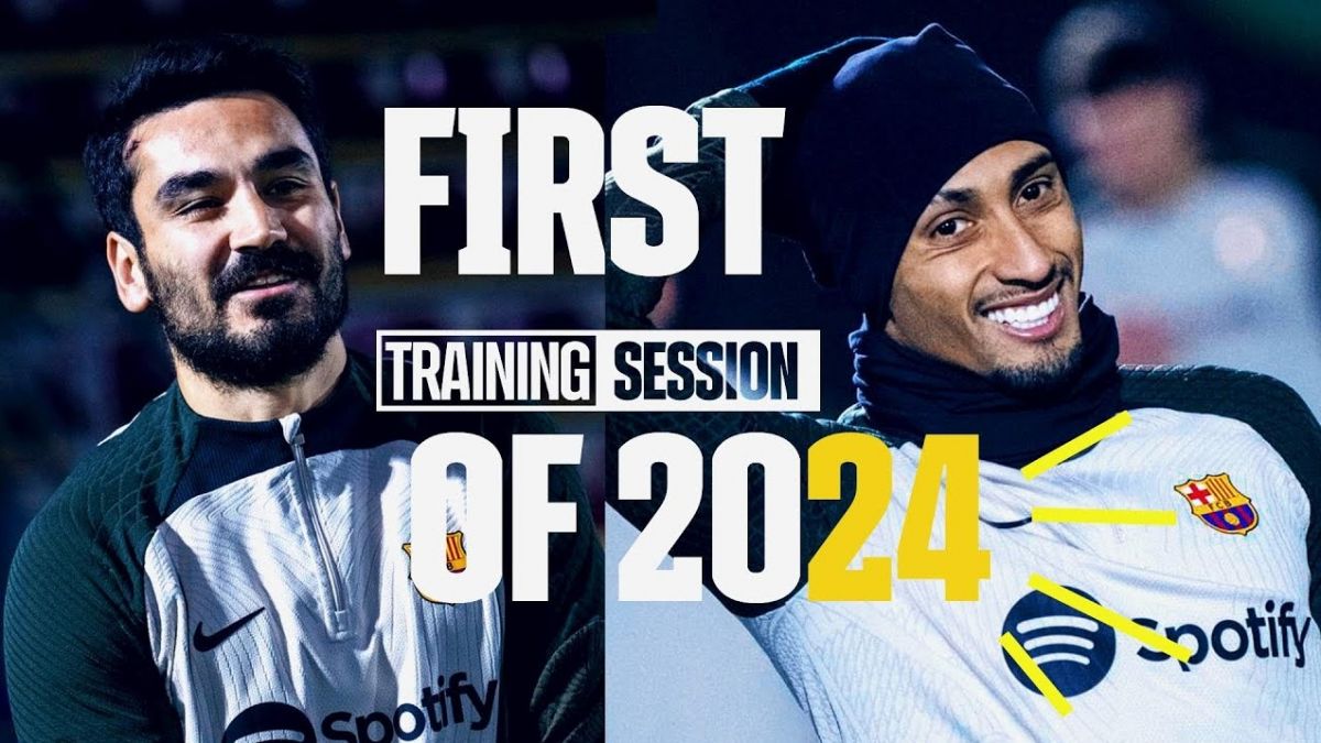 اولین تمرین بارسلونا در سال 2024
