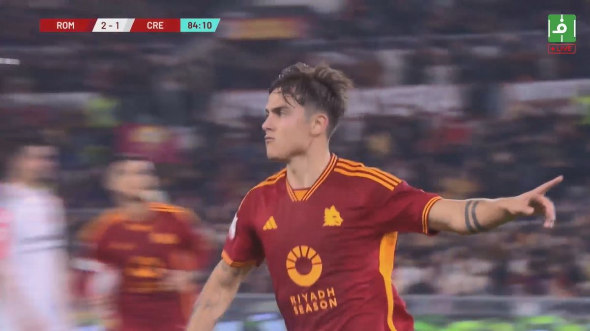 گل دوم رم به کرومونزه (دیبالا - پنالتی)