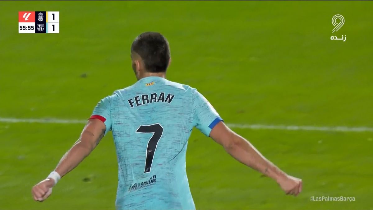 گل اول بارسلونا به لاس پالماس (فران تورس)