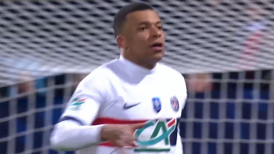 گل اول پاری سن ژرمن به رول (کیلیان امباپه)