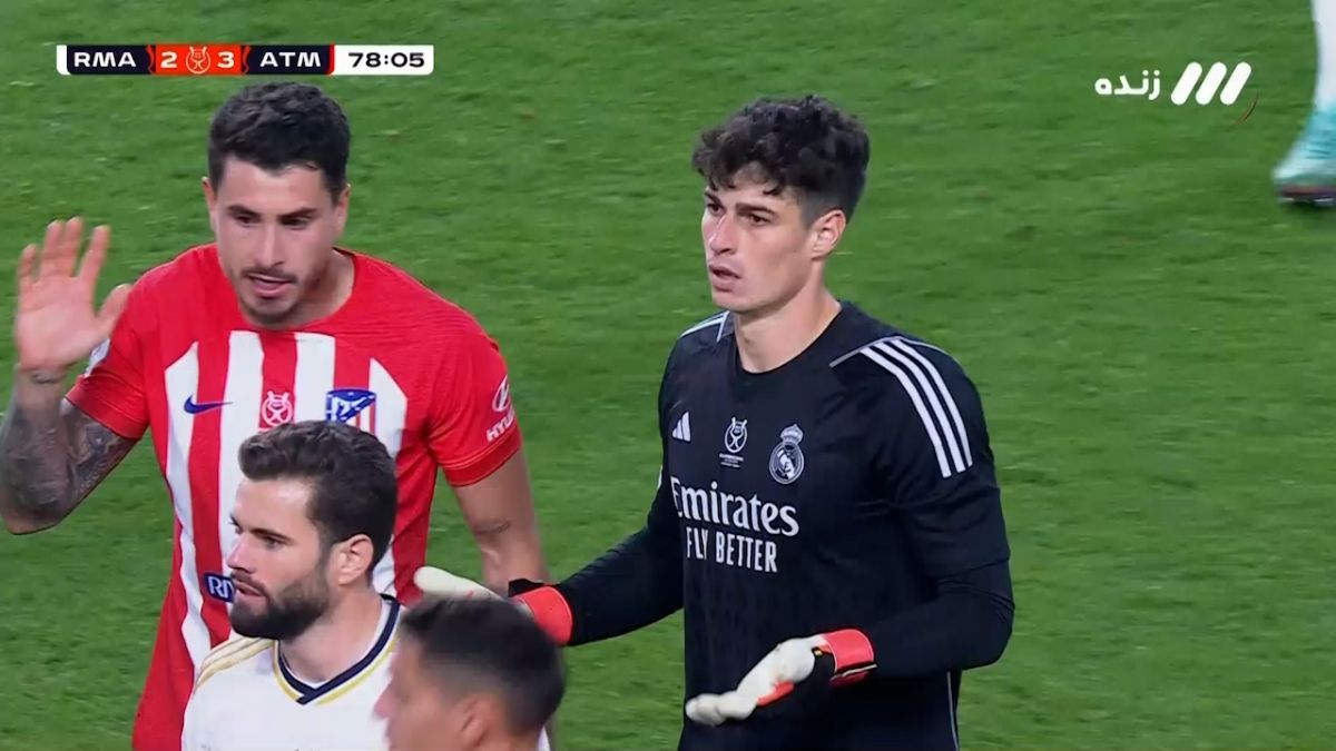 گل سوم اتلتیکو مادرید به رئال مادرید (گل به خودی رودیگر) و اشتباه کپا