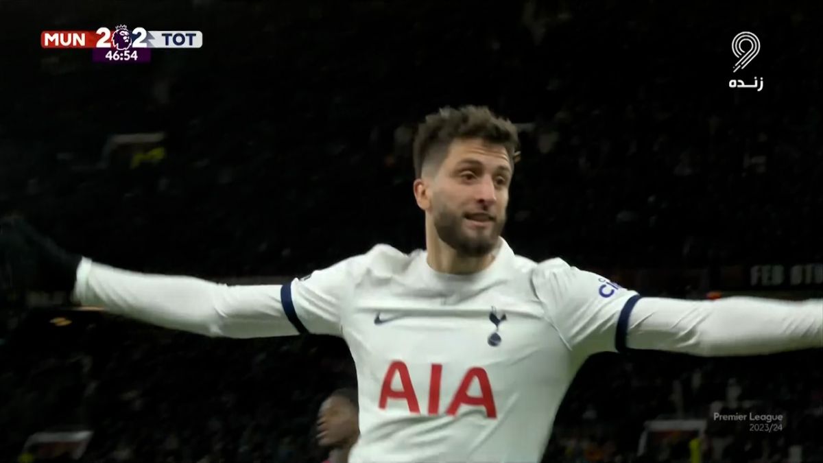 گل دوم تاتنهام به منچستریونایتد (بنتانکور)