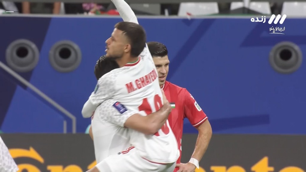 گل سوم ایران به فلسطین (مهدی قایدی)