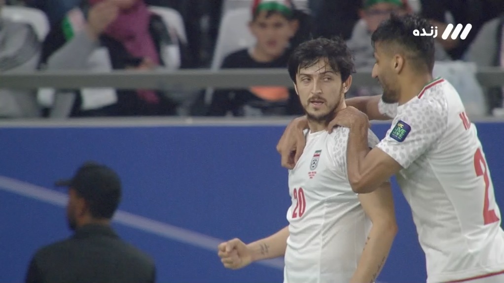 گل چهارم ایران به فلسطین (سردار آزمون)