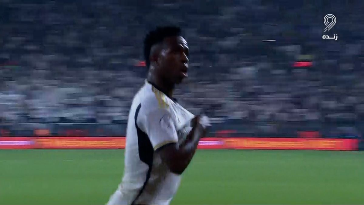 گل دوم رئال مادرید به بارسلونا (دبل وینسیوس جونیور)