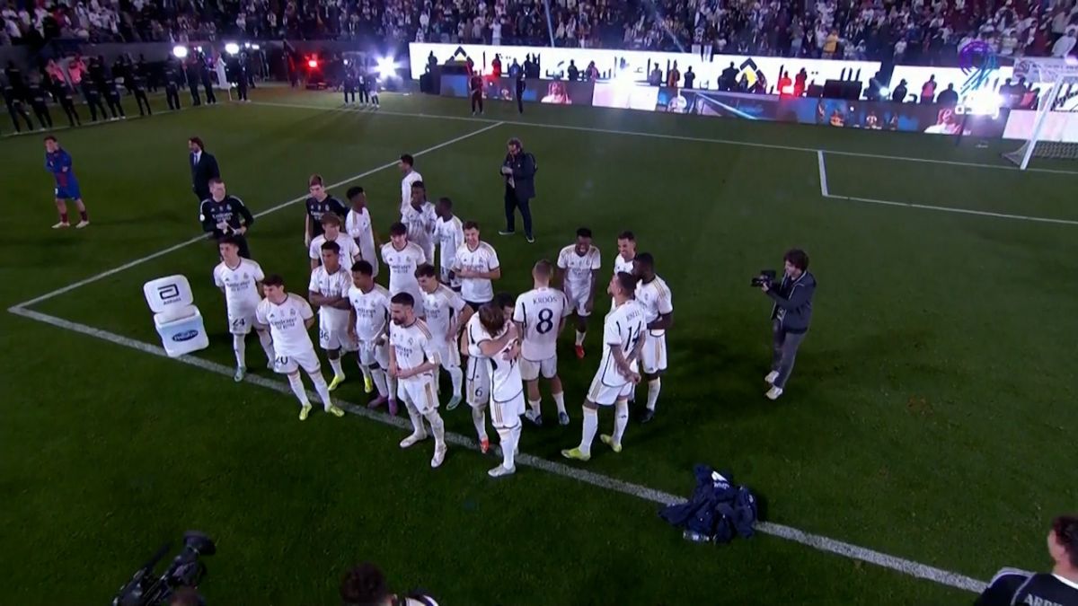 بخش کامل جشن قهرمانی رئال مادرید در سوپرکاپ اسپانیا