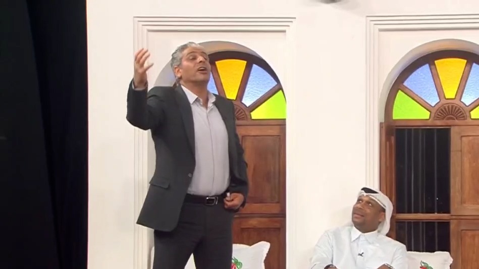 شعرخوانی لیث نوبری کارشناس ایرانی بعد از برد مقابل فلسطین در ویژه برنامه شبکه قطری