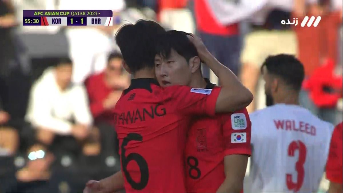 گل دوم کره جنوبی به بحرین (لی کانگ)