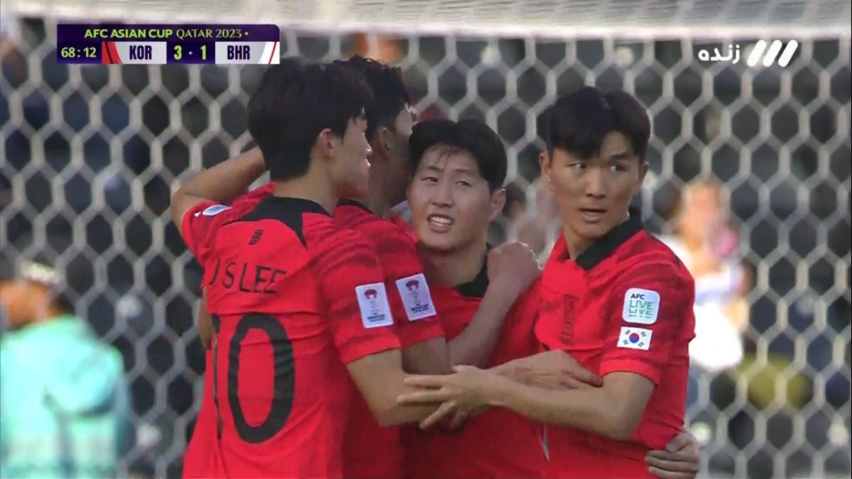 گل سوم کره جنوبی به بحرین (دبل لی کانگ)