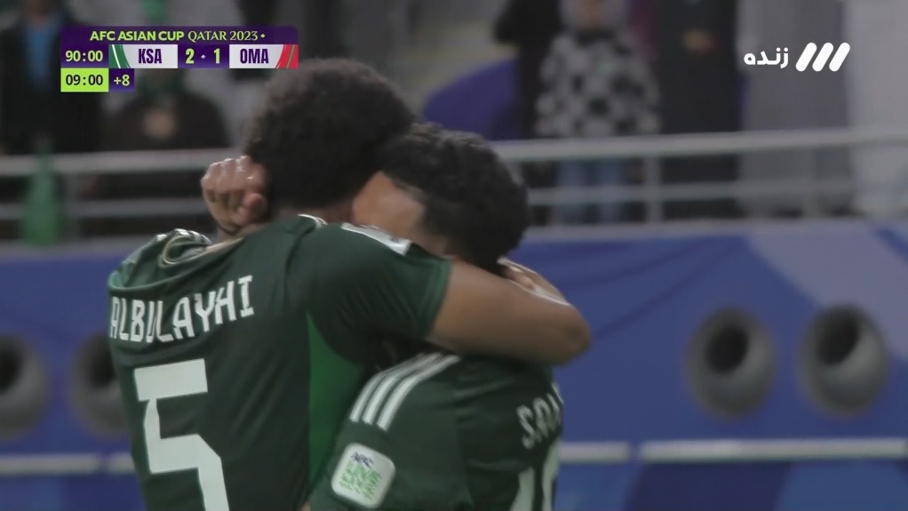 گل دوم عربستان به عمان (علی البولاهی دقیقه 96)