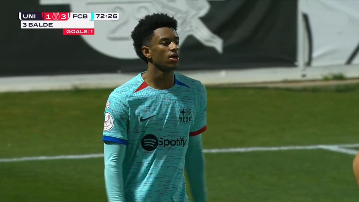 گل سوم بارسلونا به یونیونیستاس سالامانکا (الکس بالده)