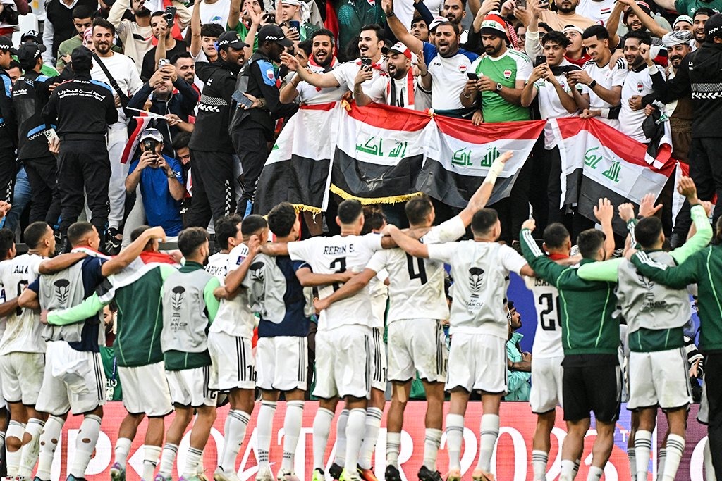 عکس؛ خوشحالی عراقیها پس از اینکه ژاپن را شکست دادند