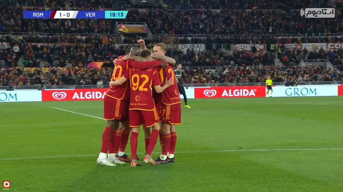 گل اول رم به هلاس ورونا (روملو لوکاکو)